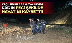 Keçilerini aramaya giden kadın feci şekilde hayatını kaybetti