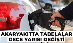 Akaryakıtta tabelalar gece yarısı değişti