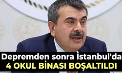 Depremden sonra İstanbul'da 4 okul binası boşaltıldı