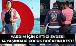 Yardım için gittiği evdeki 14 yaşındaki çocuk boğazını kesti