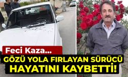 Feci kaza: Gözü yola fırlayan sürücü, öldü!