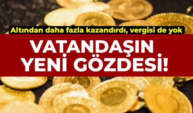 Vatandaşın yeni gözdesi! Altından daha fazla kazandırdı, vergisi de yok