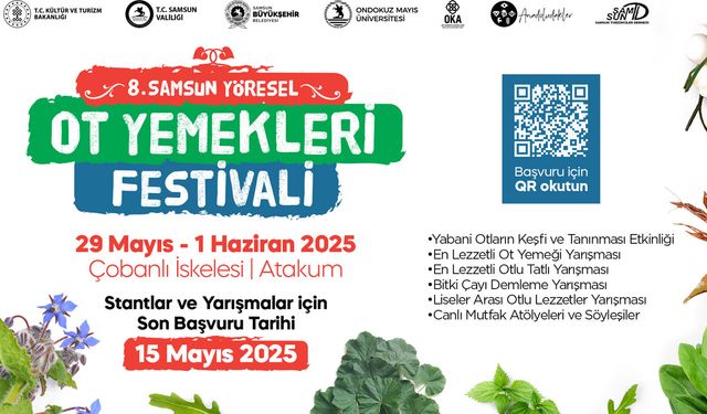 SAMSUN OT YEMEKLERİ FESTİVALİ İÇİN BAŞVURULAR BAŞLADI