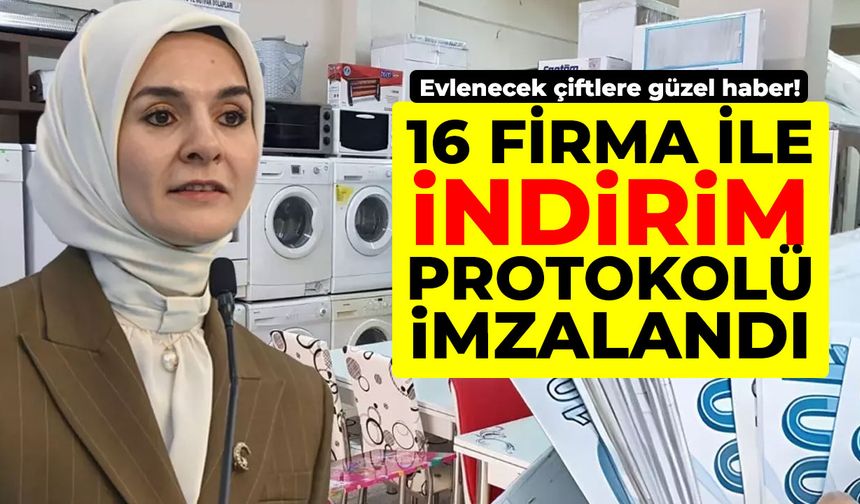 Evlenecek çiftlere güzel haber! 16 firma ile indirim protokolü imzalandı
